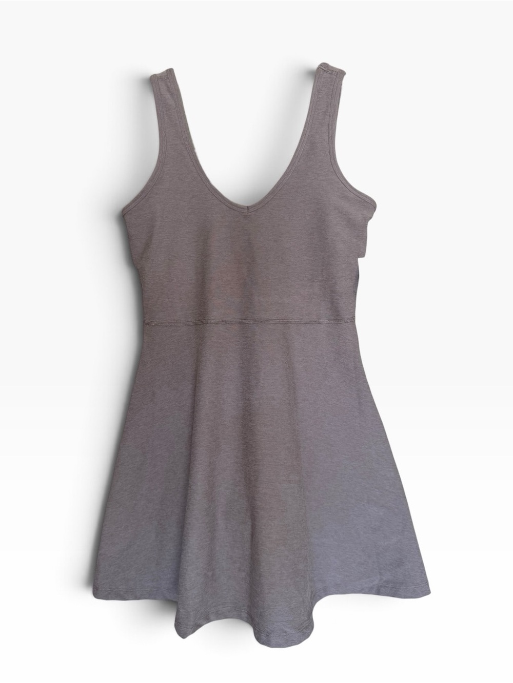 NWT Beyond Yoga Spacedye Fit & Flare Dress Oyster Heather XS